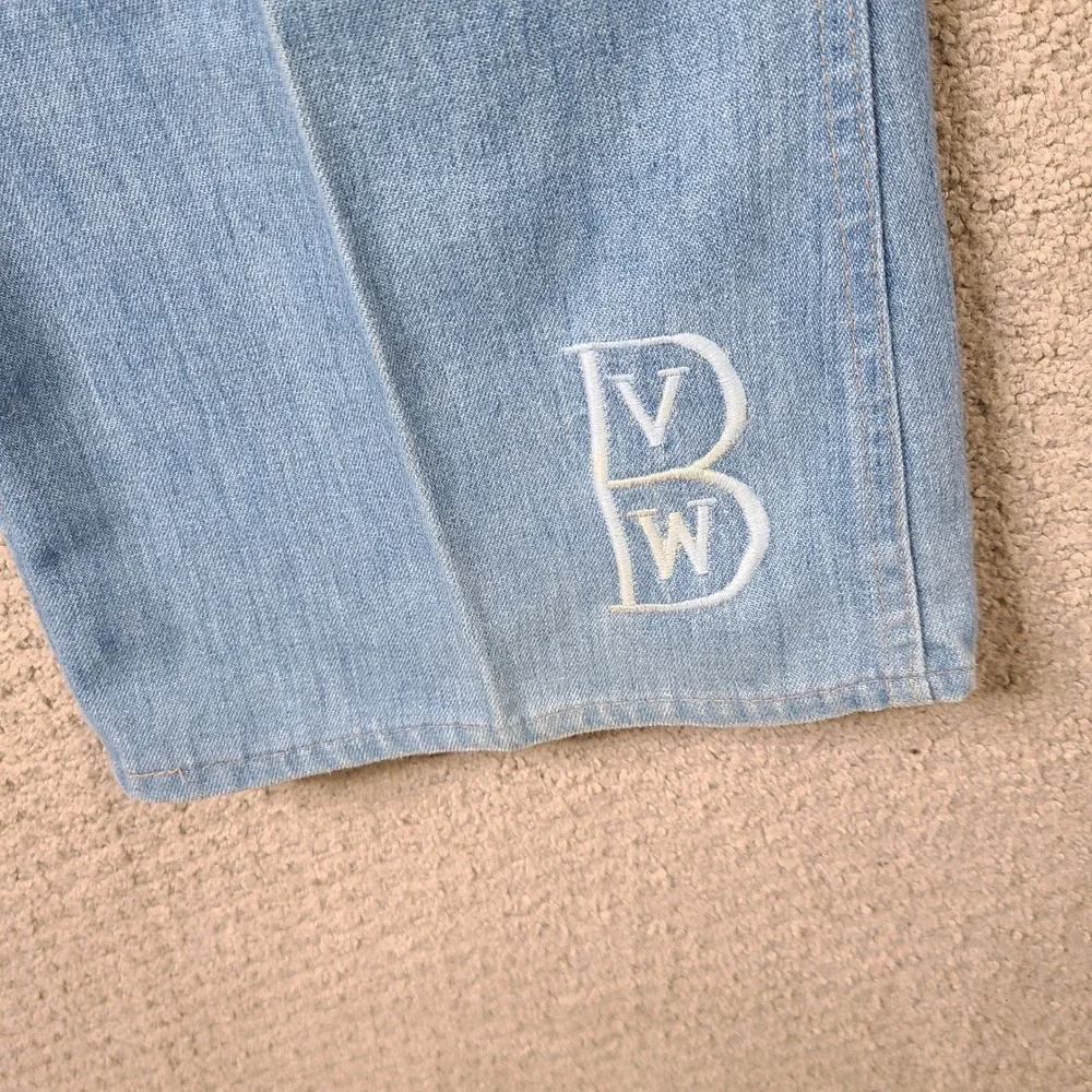 Vintage 70s Levis Jeans Mens‎ 42x32 Blue Light Wash Denim Embroidered 564